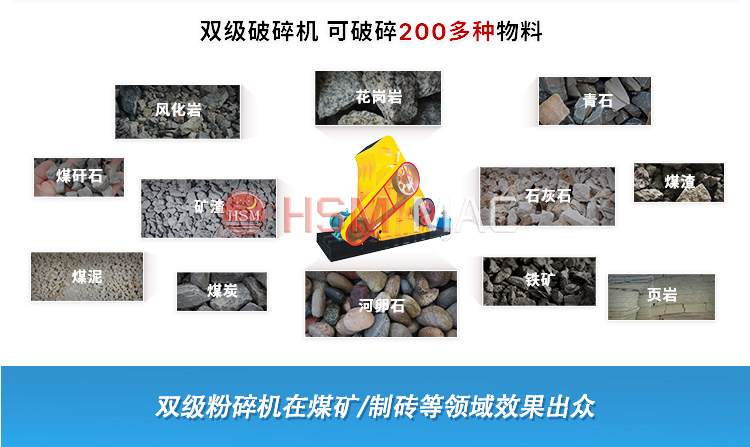 濕煤用什么粉碎機好？試試雙級粉碎機無篩底不堵料 易于維護(hù)